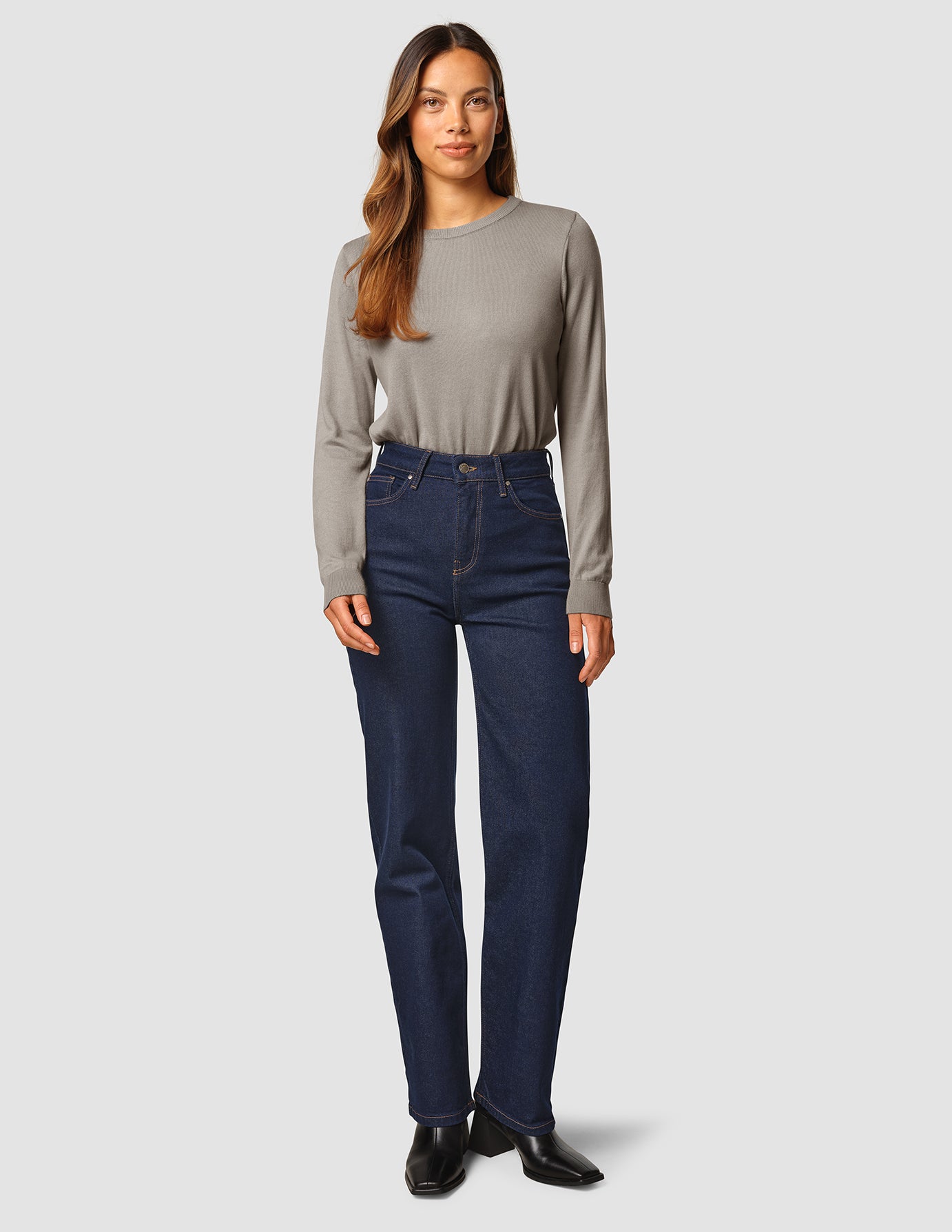 Jeans Straight Fit Dark Blue